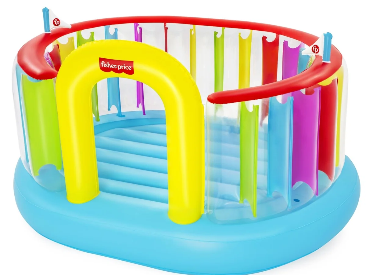 Fisher-Price hoppborg med elpump – produktbild